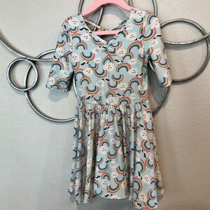 Dot Dot Smile dress, 3/4T, fair/good used condition.